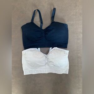 Kindred Bravely Black and Nude Nursing/Pumping Bra Set